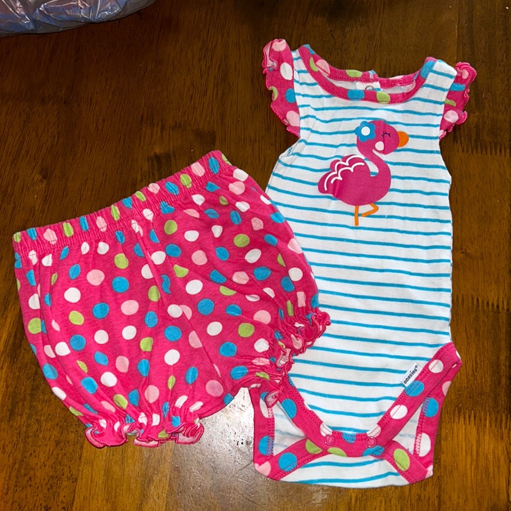 Pink Flamingo 🦩 Newborn Outfit 💕